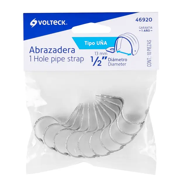 Abrazadera para tubo tipo uña 1I2 2