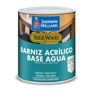 Barniz Acrílico Brillante Base Agua Interior Sherwin Williams