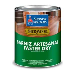 Barniz Artesanal Acrílico Base Solvente Sherwin Williams – Acabado Transparente y Duradero