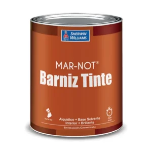 Barniz con Tinte Mar-Not Sherwin Williams – Brillo, Color y Protección en un Solo Paso