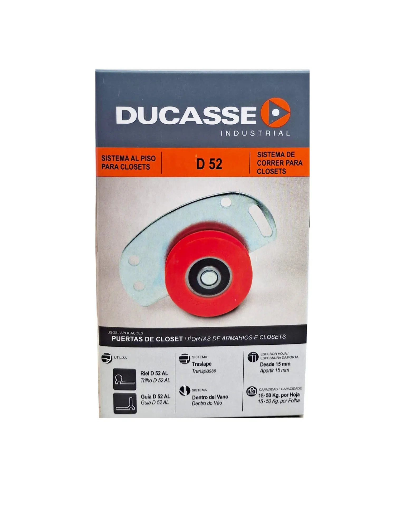 Juego de rodos para closet sistema – D-52 2