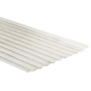 Lámina Acanalada de Fibra de Vidrio Blanca