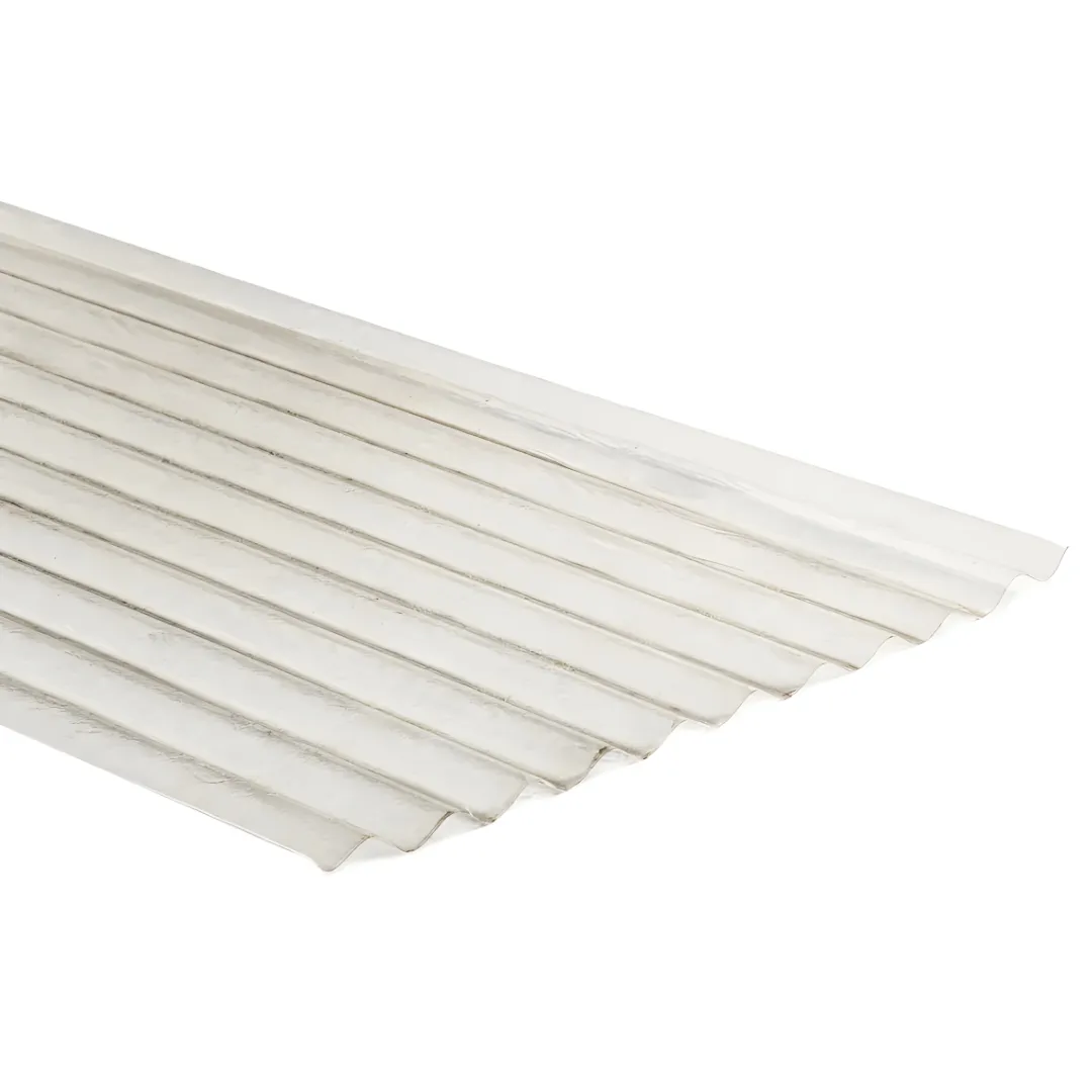 Lámina Acanalada de Fibra de Vidrio Blanca 1