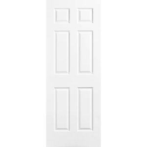 Puerta Prefabricada Estilo Colonial (6 Tableros) – Alta Calidad y Diseño Clásico